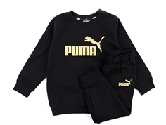 Puma sweatshirt og bukser minicats crew jogger puma black